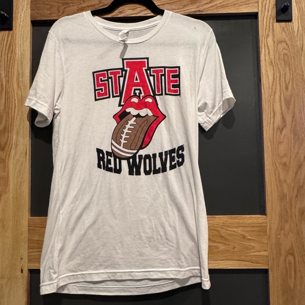 State Red Wolves Football Graphic T-Shirt